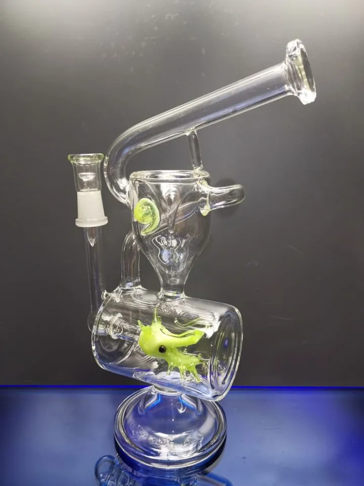 Recycler Tornado Perkolator Glasbong Wachspfeife Bongs Wasserpfeifen Öl-Dab-Rigs Glasrecycler mit Schüssel Sestshop