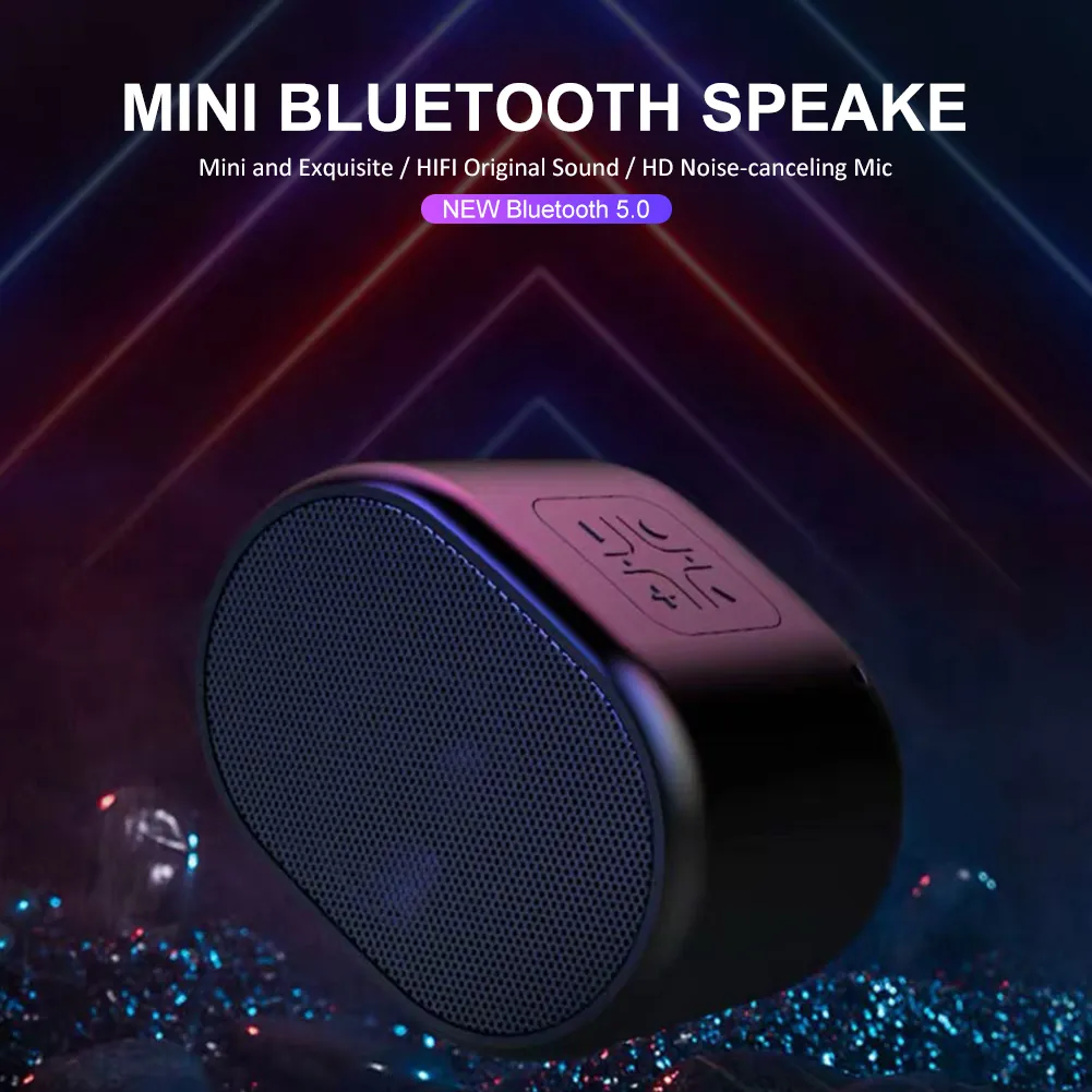 Bluetooth Mini SpeakerワイヤレスポータブルスピーカーO TWSサブウーファー付きTF USBポートMP3音楽プレーヤー4716481