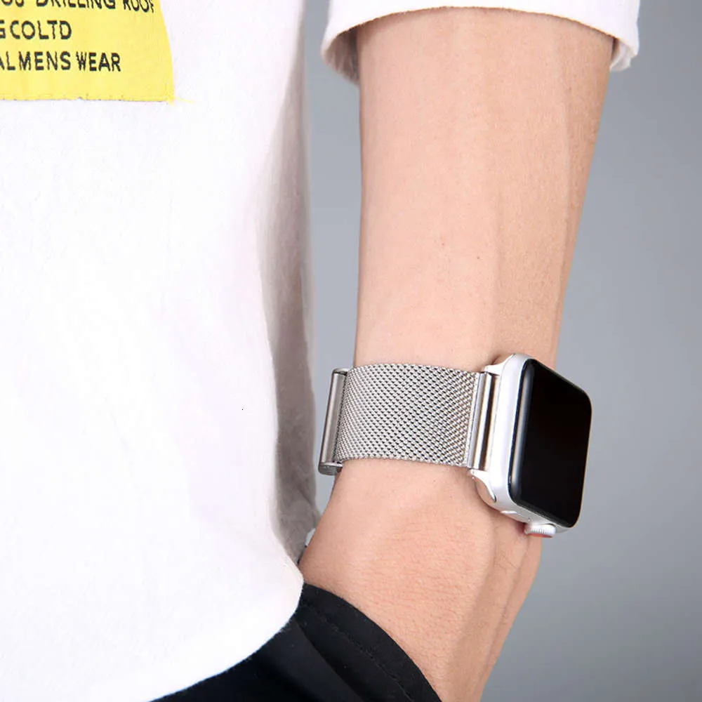 21ss Hochwertiges Armband für Apple Watch Series 6 7 Band Se 44 mm 40 mm 5 4 Milanese für Applewatch 3 42 mm 38 mm Rvs-Armband6763298