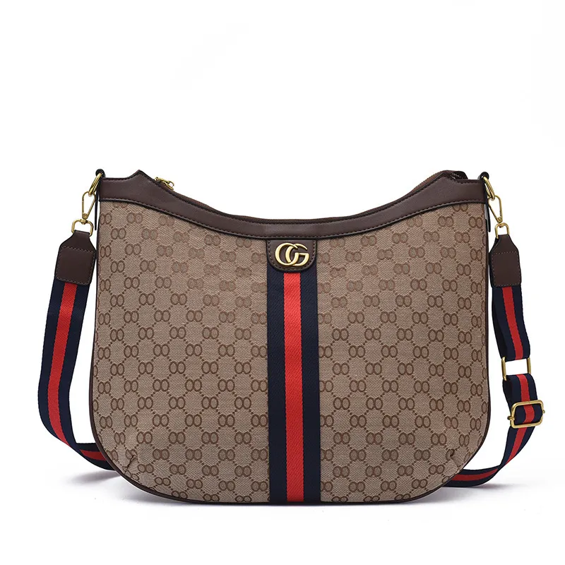 Designer female new fashion large capacity Single Shoulder Messenger backpack Big Bag Canvas armpit bag Handbags Outlet228l