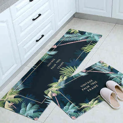 RULDGEE antidérapant résistant à l'huile imperméable PU PVC tapis pour salon moderne cuisine tapis chambre tapis 211109