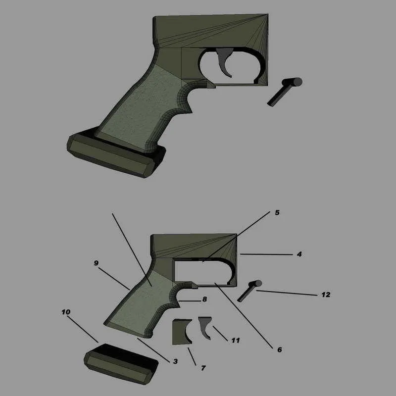 M200 Papierspielzeugpistole Modell Maßstab 1:1 3D DIY Kits Scharfschützengewehr Militär Blaster Puzzle für Kinder Erwachsene Cosplay Requisiten Spiele im Freien