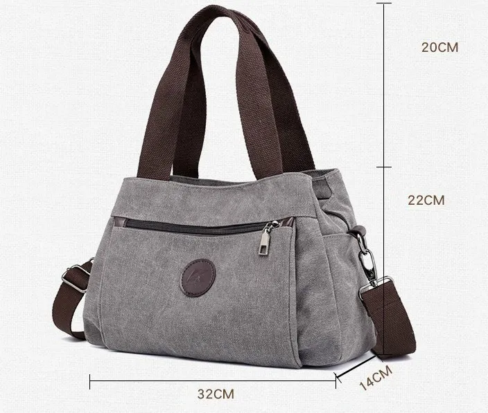 Sac en toile pour femmes Sacs à main Sacs à bandoulière Messenger Sacs à bandoulière Fourre-tout Grande capacité Sacs de travail pour femmes 220303