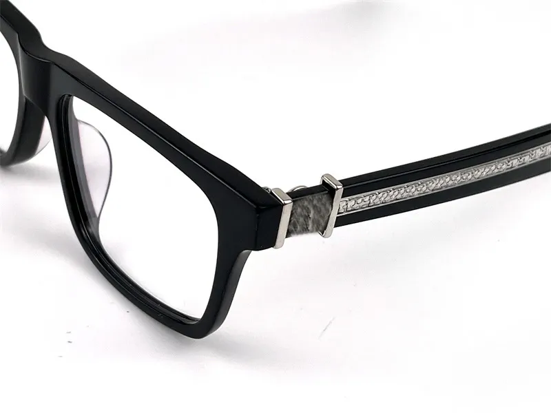 New vintage eyeglass square frame design CHR glasses prescription steampunk style men transparent lens clear protection eyewear299g