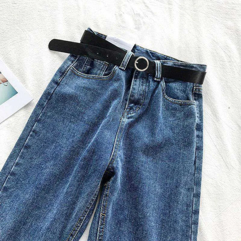 Плюс размер женщины с высокой талией джинсы Джинсы уличные Урожай Черный Все Матч 5XL женские корейские моды стрейд повседневные брюки парня 210708