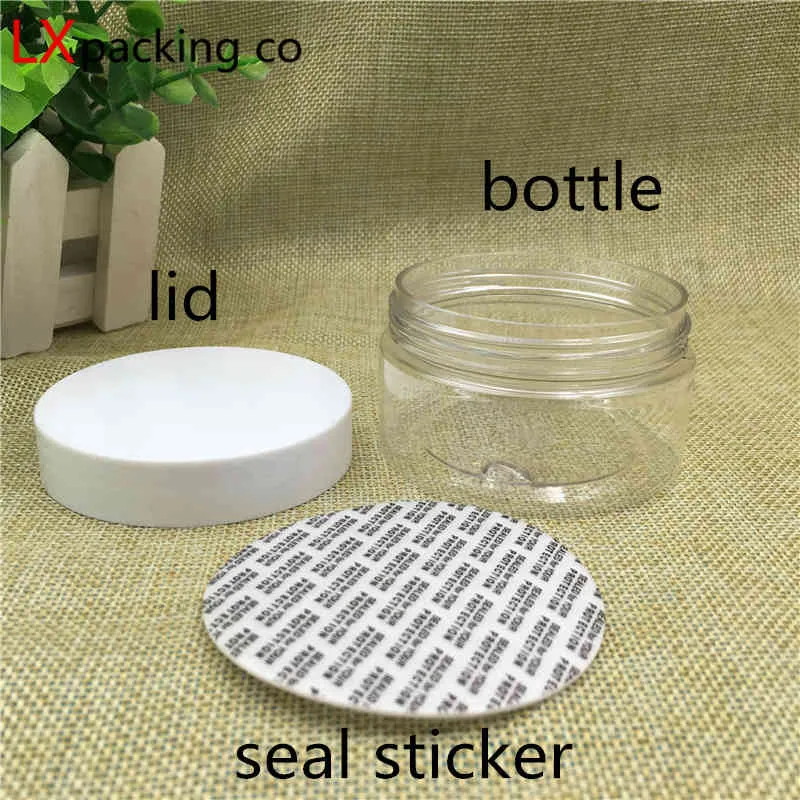 50 ml 80 ml 100ml150ml 200ml 250 ml Clear Plastic Packaging Flessen Lege Spice Container Bruiloft Candy Bank 210331