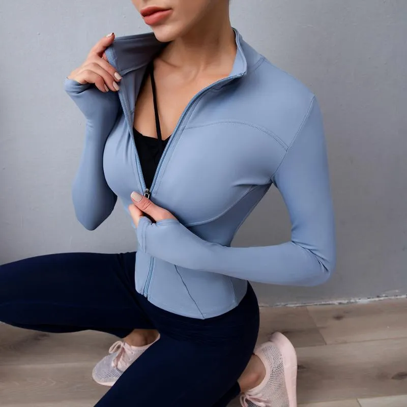 Aktywne zestawy stroju jogi kurtki sportowe kobiety