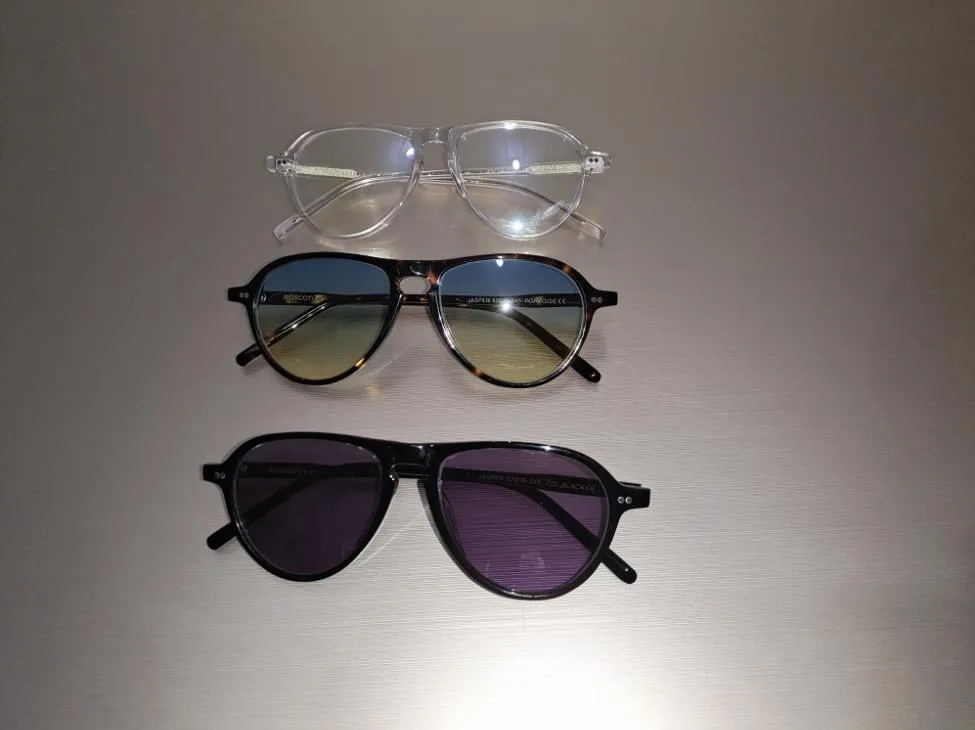 Nouveau arrivé monture JASPER Johnny lunettes optiques Anti-bleu myopie lunettes Depp lunettes de soleil avec étui lemtosh et box307v