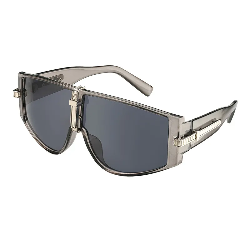 Hohe Qualität Mann Frau Sonnenbrille Mode großen Rahmen Sport Windschutzscheibe Brillen Vollformat UV400 7 Farboptionen317S