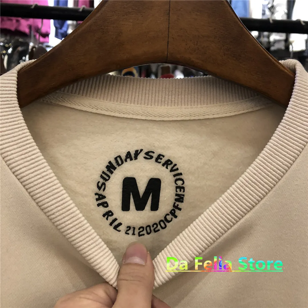 Sweatshirt Männer Frauen Brief Schaum Druck Hip Hop Sonntag Service Hoodie Innen Tag Größe Logo Hoodies259e