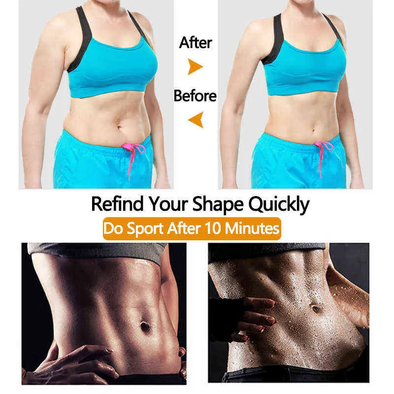 Women Neoprene Waist Trainer Cincher Tummy Slimming Sheath Belly Shapewear Trimmer Belts Sweat Belt Sauna Body Shaper Corset L220802