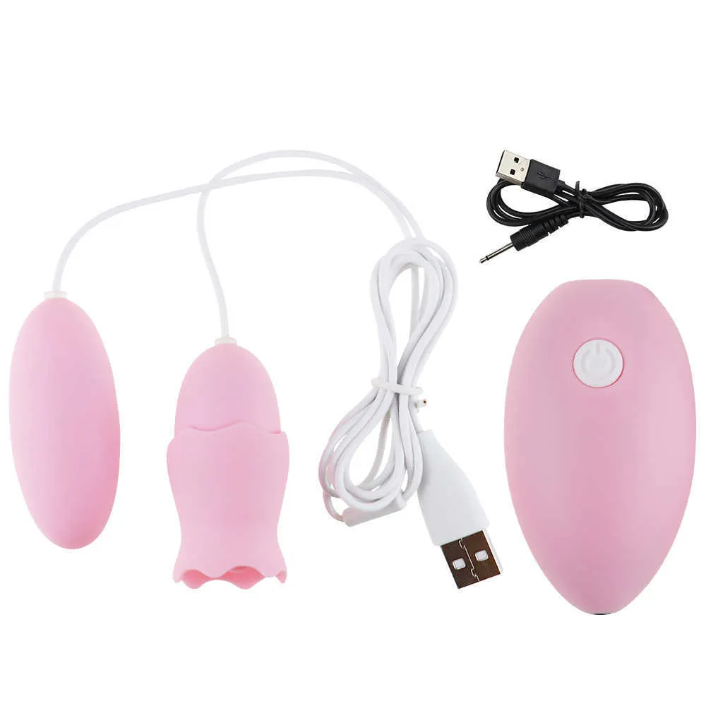 Potente bola vaginal mamada orgasmo anal masajeador bala vibrador punto G clítoris lengua lamiendo huevo juguetes sexuales para mujeres Sexo P0818