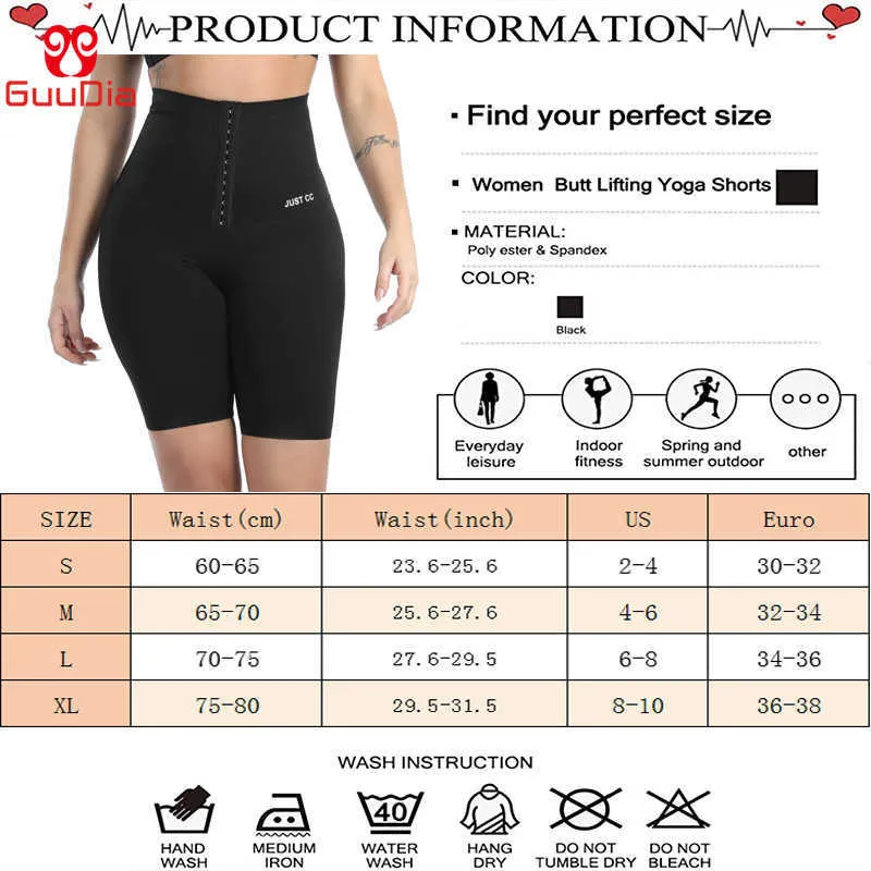 Guudia Legginsy Black Legging Tummy Control Majtki Korpus Czopiarki Kobiety Talia Trener Shapewear Workout Spodnie Odchudzające