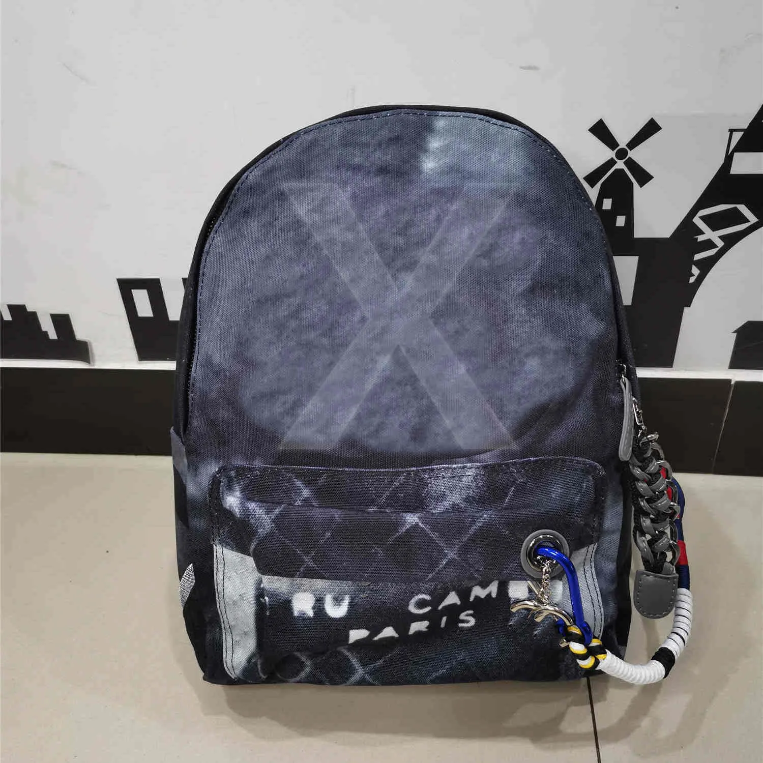 Klassische Graffiti -Rucksäcke Sport Leisure Männer und Frauen Leinwand Tarnbeutel große Kapazität Schoolbags Bags Rucksack Handba242v