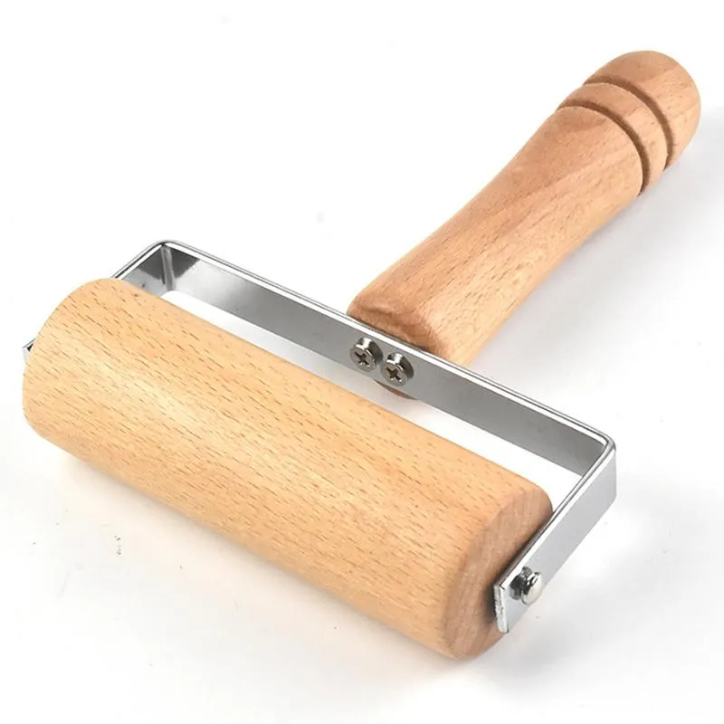 Rolling Pins & Pastry Boards Wooden Pin For Baking Dough And Pizza Roller With Handle Non-Stick Kitchen Supply Double Head GQ3337