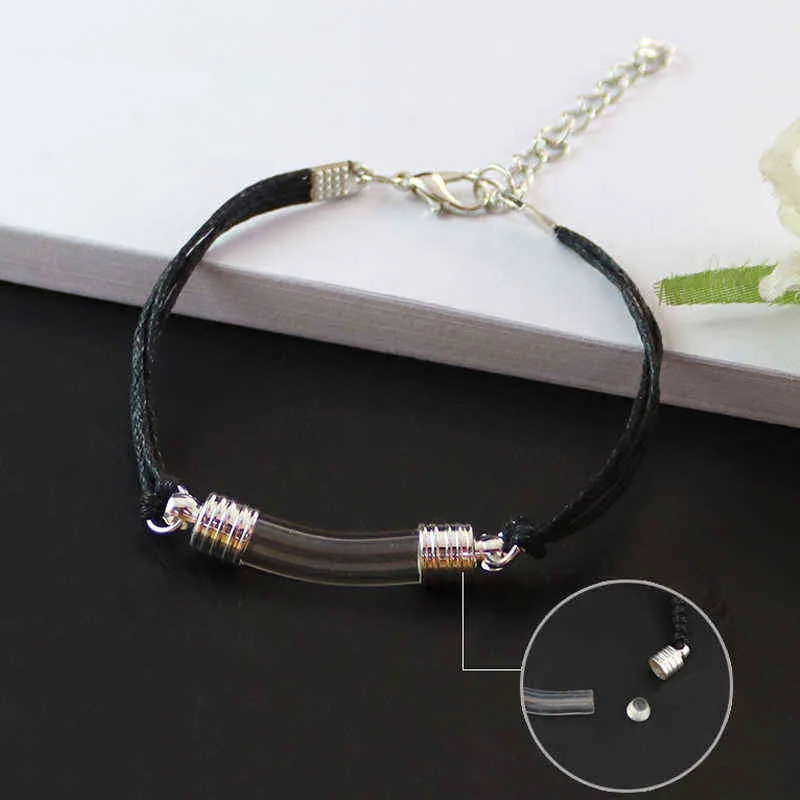 Glass Fiol Bransoletka Bransoletka pisanie Nazwa Wirte na ryżu moda biżuteria Bracelety dla kobiet G10263094961