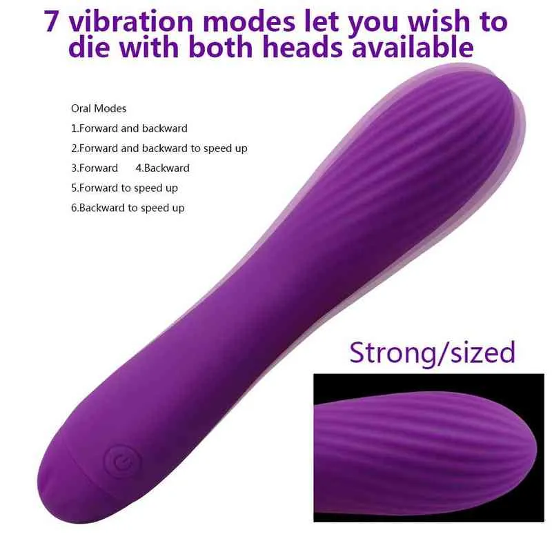 Nxy Vibrators Водонепроницаемый вибратор G Spot Vibrators Секс игрушки для женщин 7 Сильные узоры Аккумуляторная личная массажер без усилий силы 0104