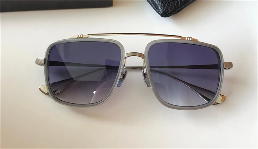 Винтажная мода Man Sunglasses 8015 квадратная рама уникальный дизайн готический стиль Простой и щедрый высококачественный открытый UV400 Protecti203Q