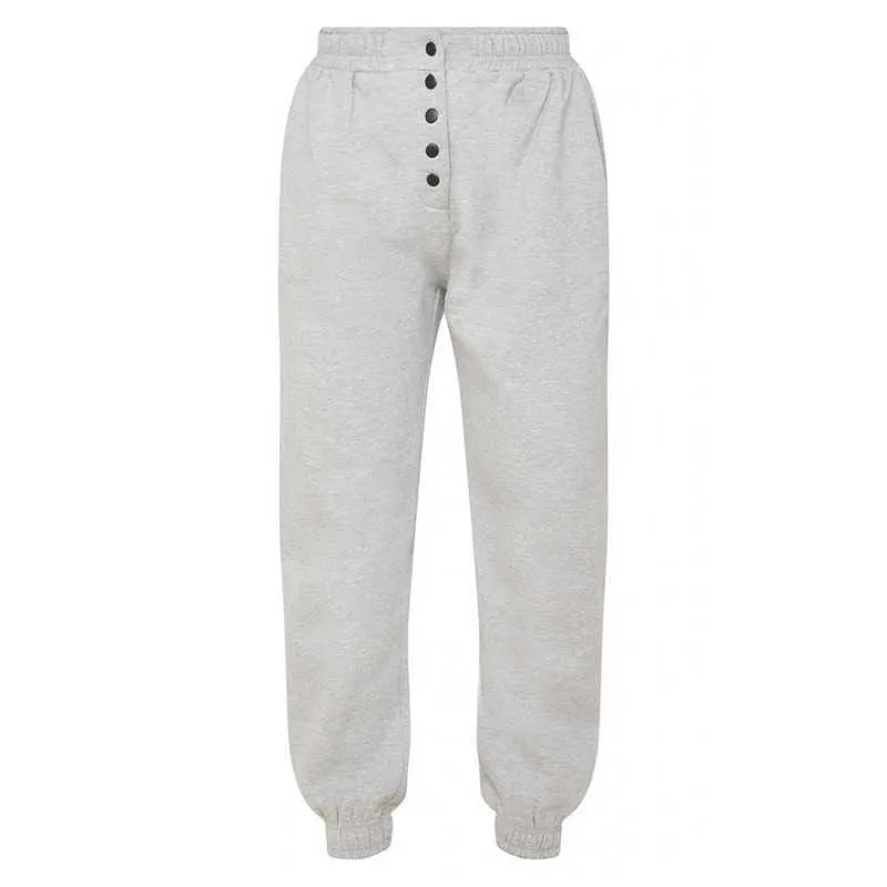 NIBESSER Autumn Sweatpants Women Gray Wide Leg Sweat Pants Men Custom Swearshirt Casual Loose Baggy Q0801