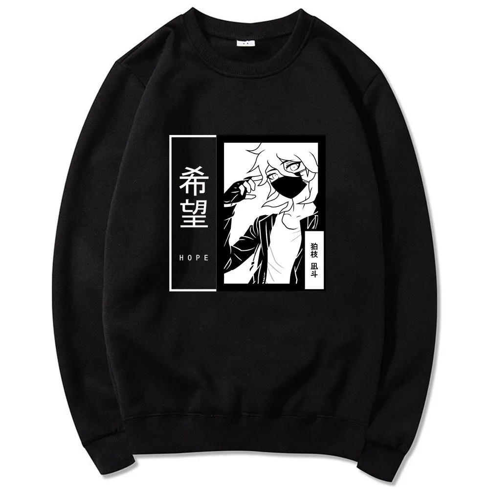 Anime Kokichi Oma Homens / Mulheres Pulôver Sueter Verdade e Mentiras Jogo Hoodies Primavera Criatividade Sweatshirts Unisex Harajuku Hoodie Y0319