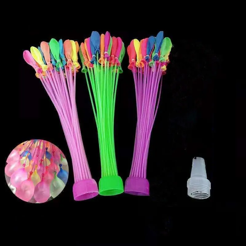 Décoration de fête Ballons d'eau QOLO Supples avec recharge Kit rapide et facile Jeux de combat de bombe en latex pour enfants adultes Faovr243c