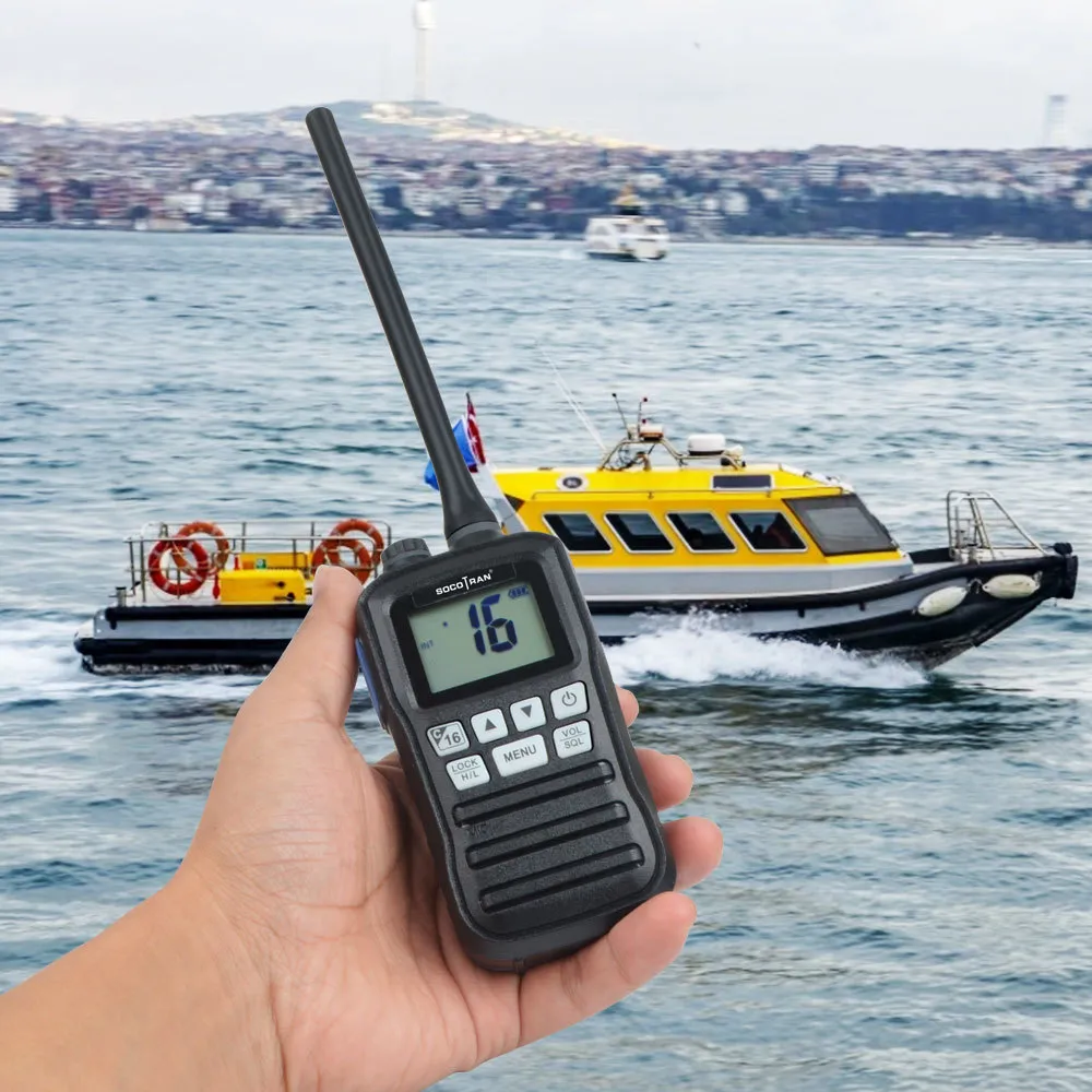 RS-25M VHF Marine Transceiver IP-X7 Vattentät handhållen Walkie Talkie Float Boat Fartyg Tala tvåvägsradio