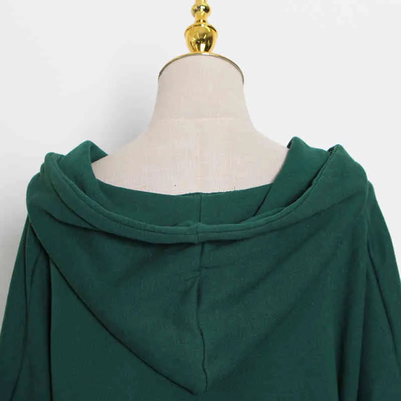 Patchwork Hit Farbe Pullover Für Frauen V-ausschnitt Langarm Quaste Casual Lose Sweatshirt Weibliche Herbst 210524