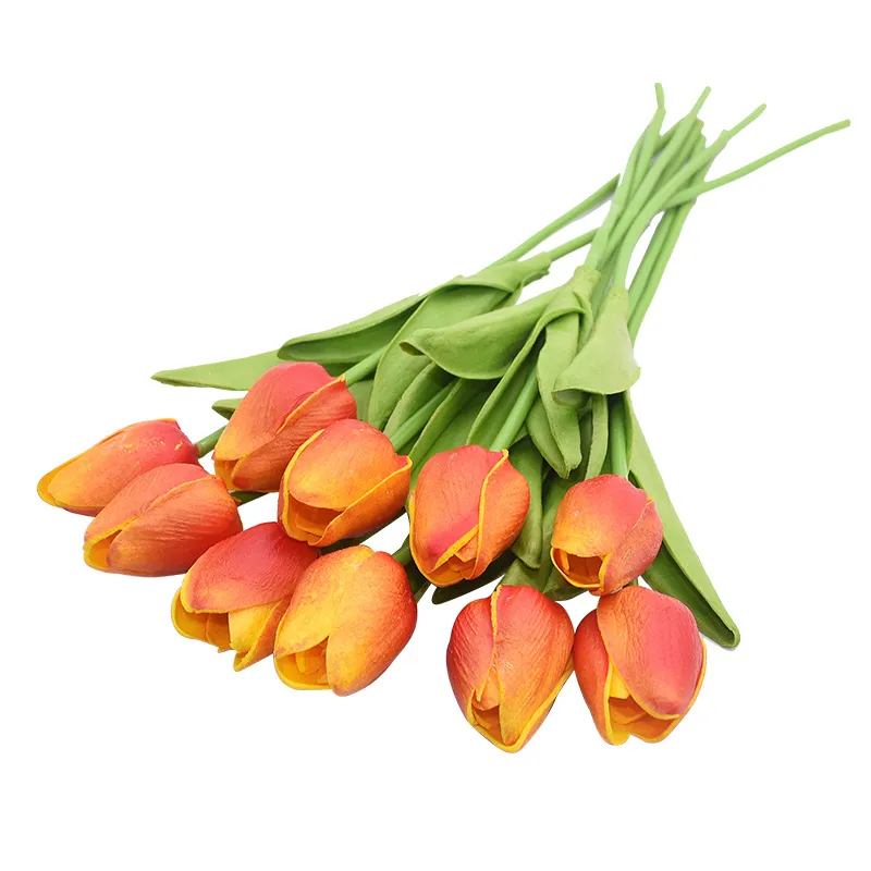 Tulipa Flor Artificial Toque Real Buquê Artificial Flor Falsa para Decoração de Casamento Flores Decoração de Casa Garen