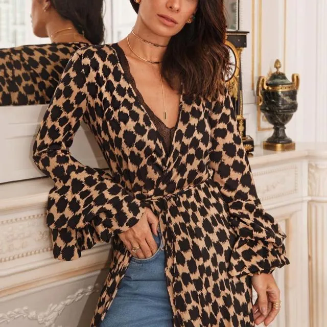 Imprimer Long Maxi Robe Robe Femmes Flare Manches Casual Chic Plus Taille Boho Dames Élégantes Robes Mujer Vêtements 210427