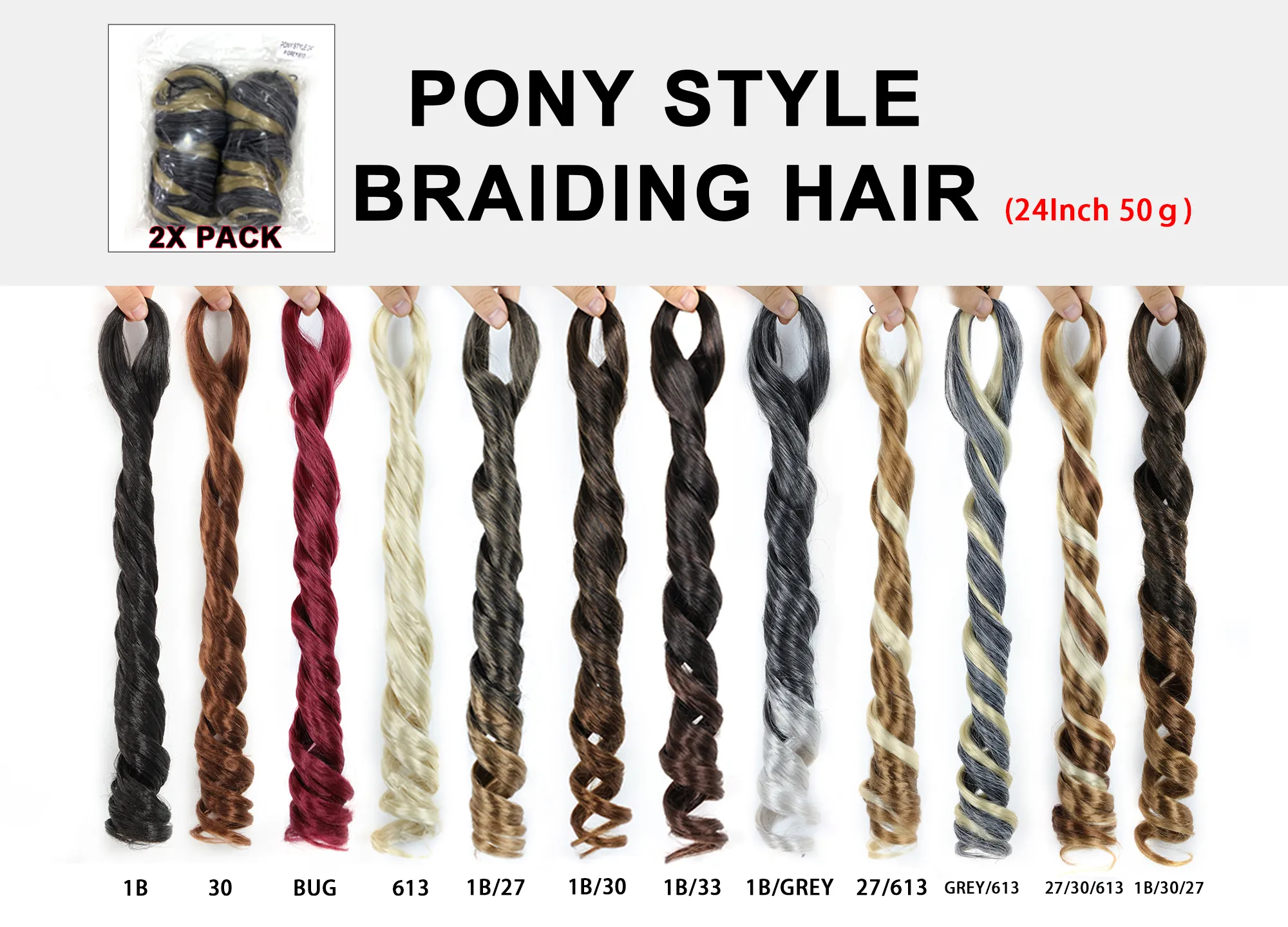 24-calowy Fala Wave Włosy Ombre Pre Stretched Crochet Oplatający Włosy Dla Kobiet Rozszerzenia Spiralne Kręty Blond Brown Black