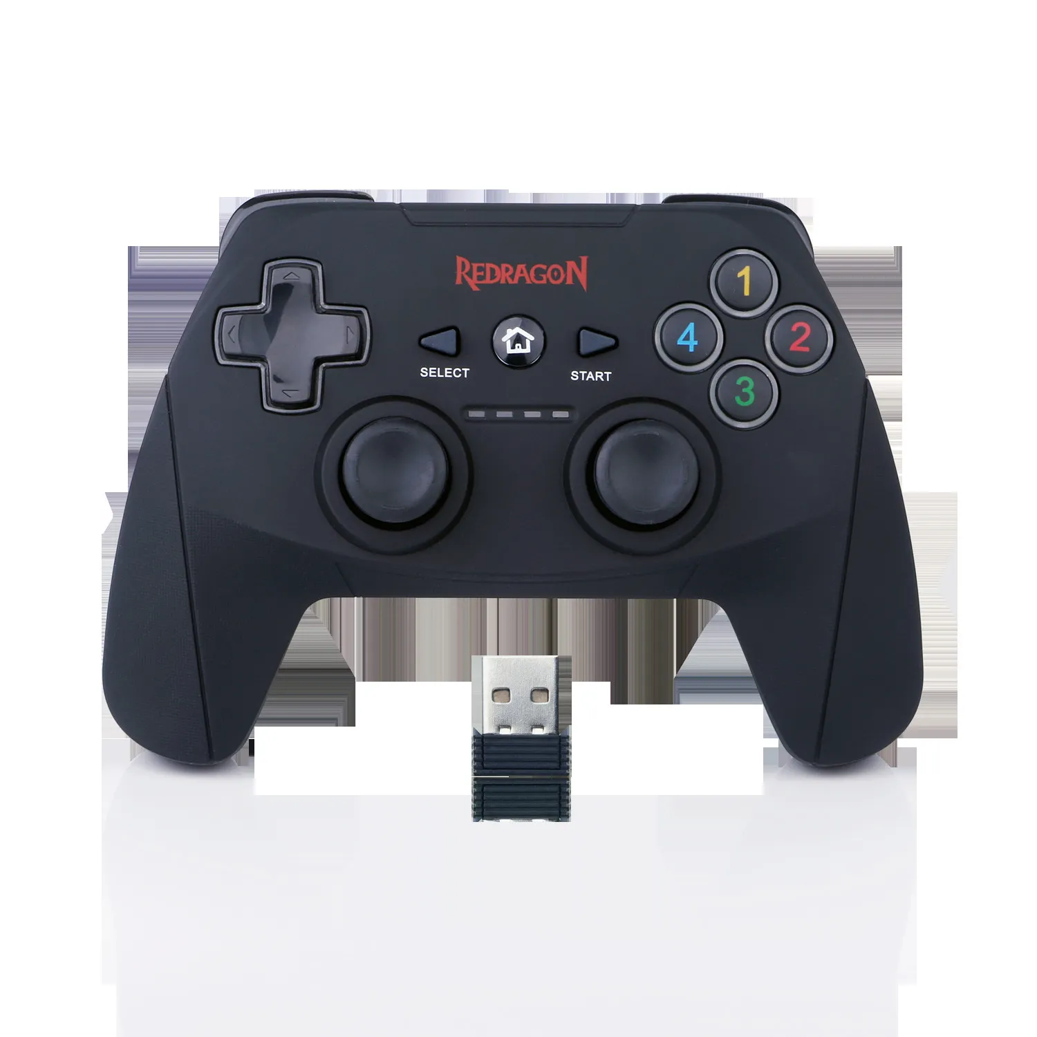 Redragon G808 Gamepad, controller di gioco PC, joystick con doppia vibrazione, Harrow, PC Windows, PS3, PlayStation, Android, Xbox 360