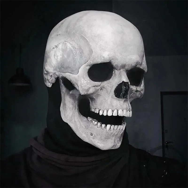 Другие товары для вечеринок Хэллоуин Маска с черепом на всю голову 3d Скелет Ужасы Страшные маски для вечеринок Косплей Костюм Реквизит для взрослых296K