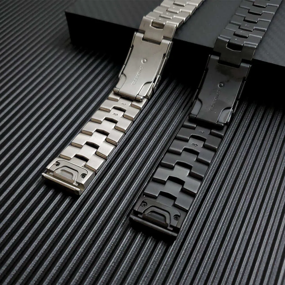 Garmin Fenix 5 5x Plus Titanium Metal Stainless Staind Strap EasyFit WatchBand Bracelet H6788966用QuickFit 22mm 26mmウォッチバンド