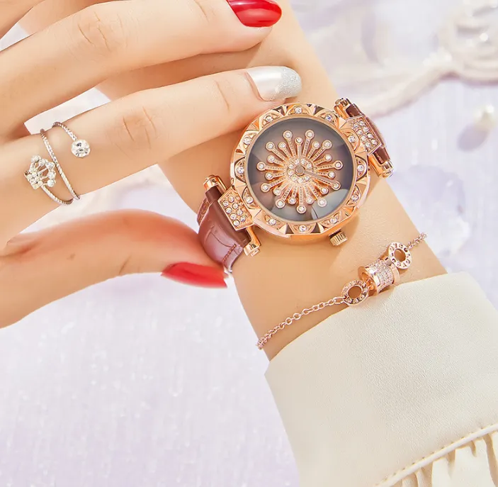 Élégante charmante étudiante cwp montre à quartz diamant vie étanche et incassable multifonctionnelle femmes déesse montres SHIYUNME Br2742