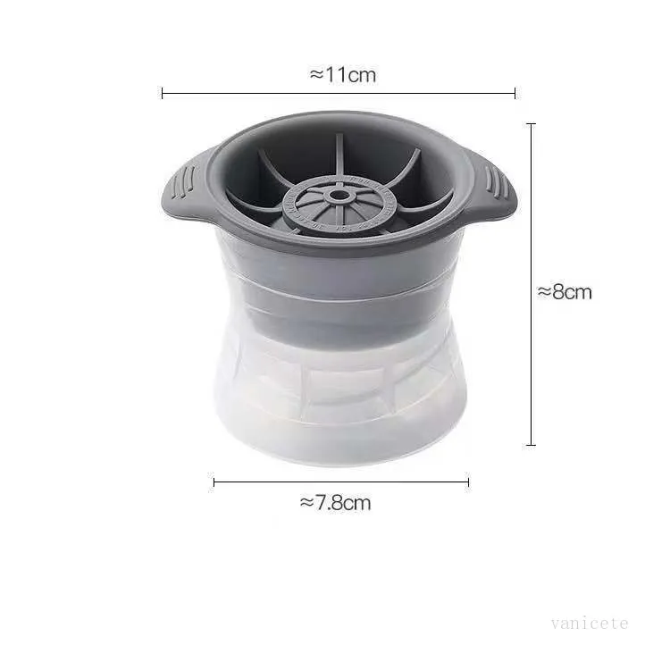 シリコーン球アイスキューブモールドキッチン積み重ね可能なゆっくり融解DIYアイスボールラウンドゼリー製作モールドバー製品T2I52319