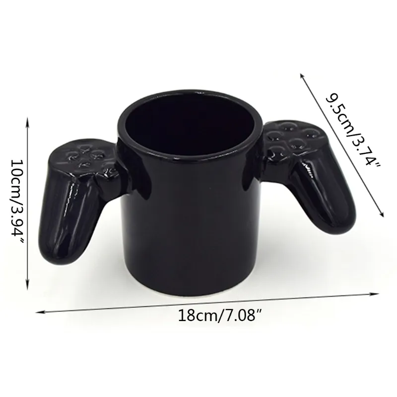 Tasse à café en forme de manette de jeu créative personnalisée 