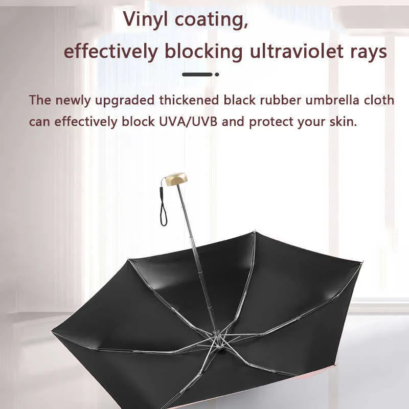 Automatic Folding Umbrella For Women Manual Open Windproof Car Rain Outdoor Travel Sun UV Mini Pocket s Parasol 210721