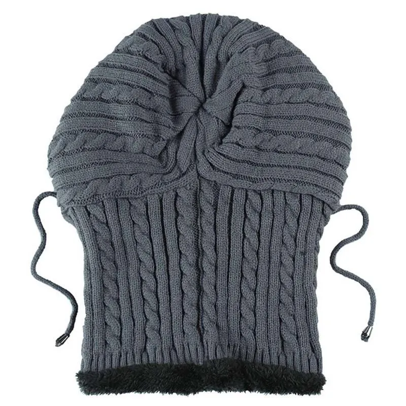 Mutsen, Sjaals Handschoenen Sets Siamese Hoed Sjaal Set Voor Dames Winter Heren Muts Gebreid Fluweel Unisex Skimuts Outdoor Warm Skullies