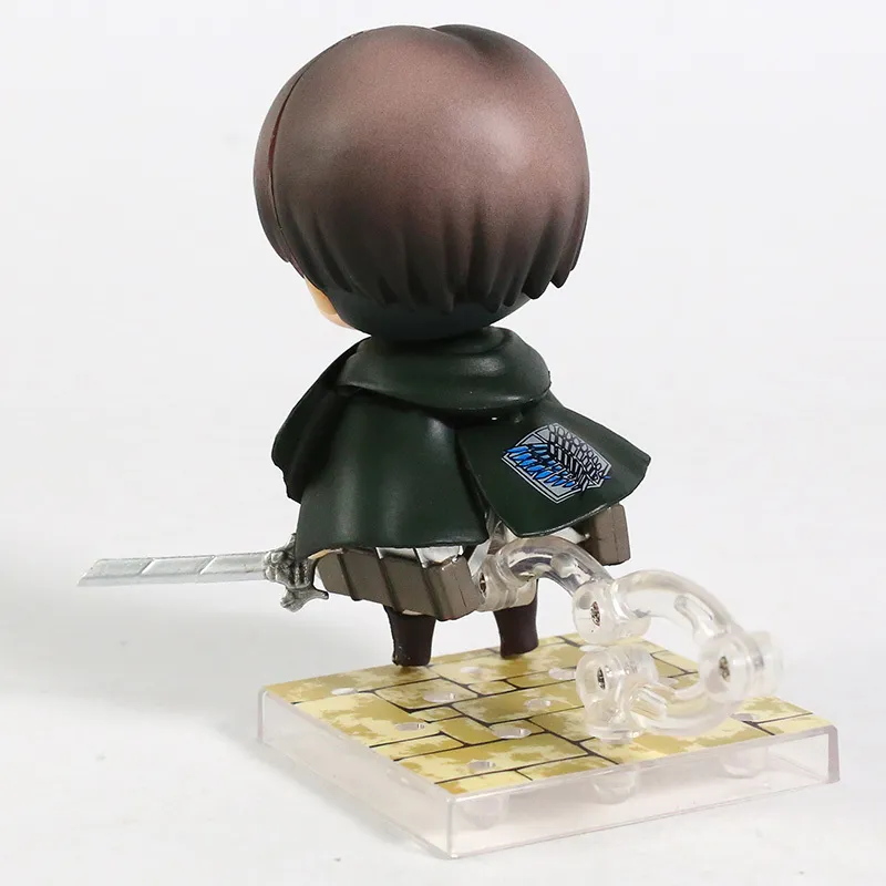 Titan Shingekiへの攻撃No Kyojin Scouting Legion Levi Rivaille 390 PVCアクションフィギュアモデルコレクションToy4336188