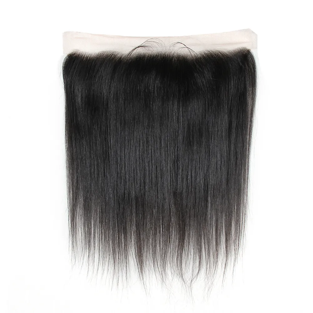 Factory direct supply Wholesale Transparent 13x4 Lace Frontal Closure Only Brazilian Virgin Remy Straight Human Hair 