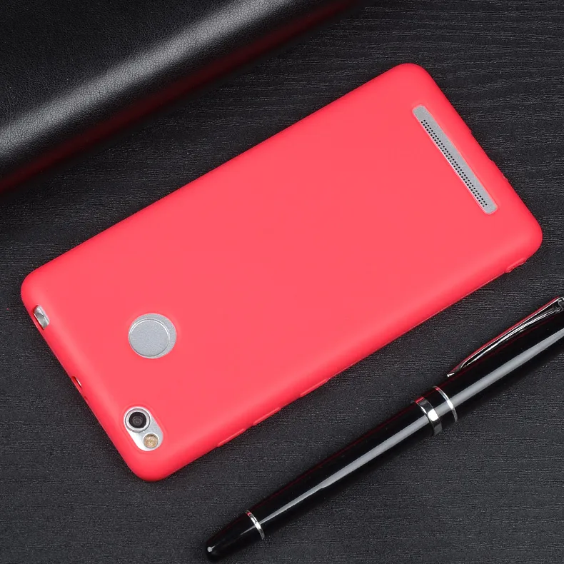 Étuis pour Xiaomi Redmi 3 S 3Pro étui souple en Silicone givré pour Xiaomi Redmi 3 S 3 S couverture arrière de téléphone portable