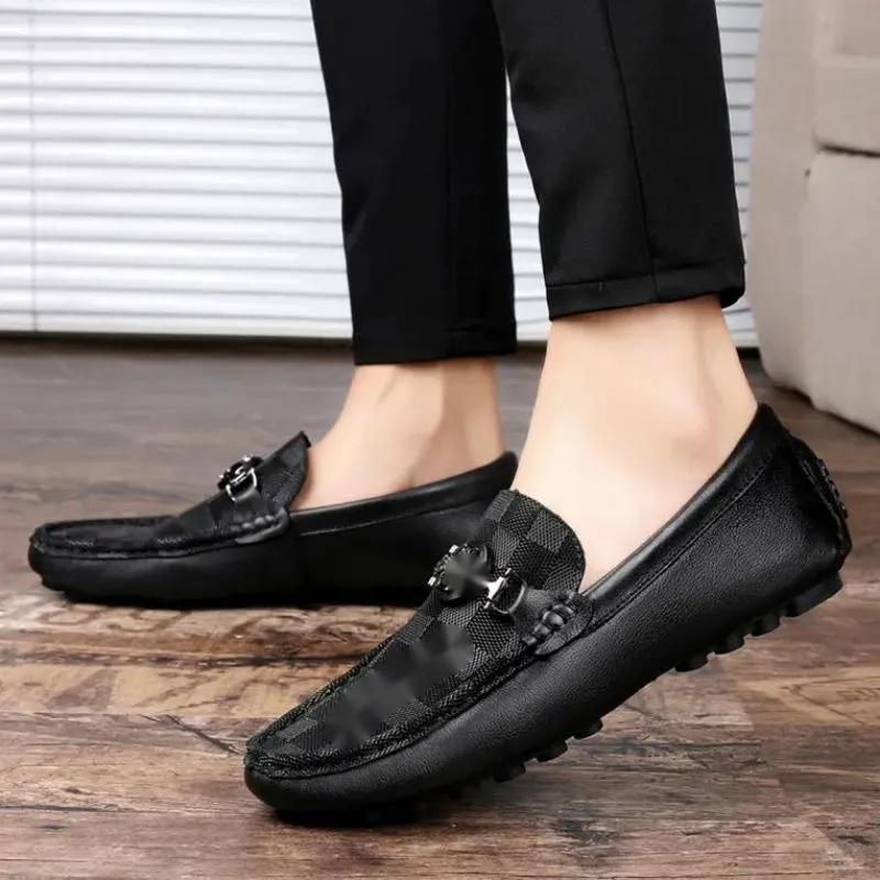 남성 신발 캐주얼 야외 로퍼 2021 새로운 PU 가죽 스니커즈 봄 가을 패션 클래식 편안한 단순 라운드 발가락 간결한 DP092에 혼합 색상 슬립