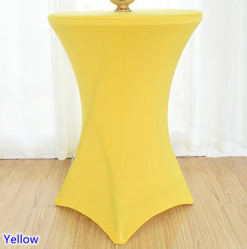 22 couleurs de table de table couverture de cocktail en espèce spandex haut bar lin lycra de mariage fête el décoration le 2202154549767
