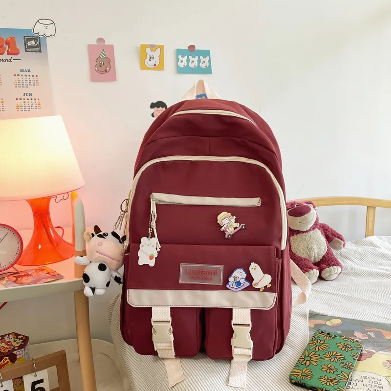 Dames ordinateur portable mignon collège étudiant sac d'école Kawaii livre Harajuku mode voyage sacs à dos