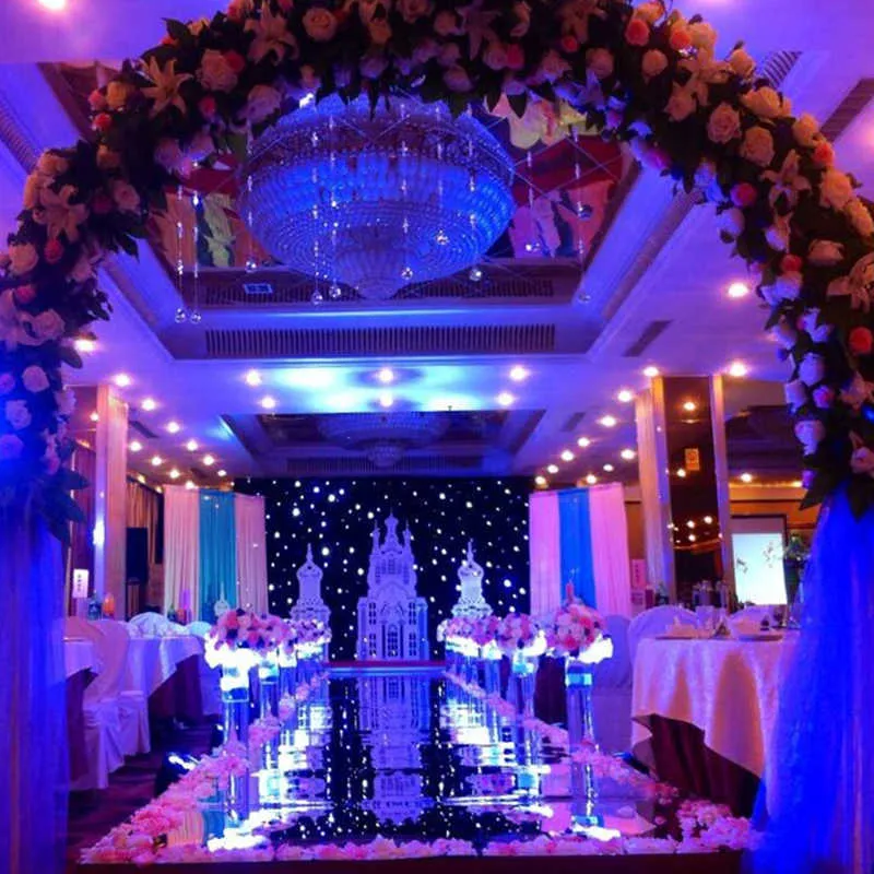 Tapis de miroir de fête de robe de mariée, tapis de scène en T pour décorations de fond de banquet de fête de mariage, tapis en PET d'épaisseur 012mm 210724506784