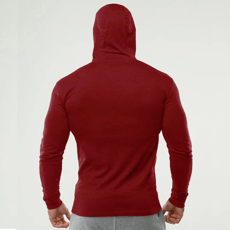 MuscleGuys Brand Clothing Fitness Mens Långärmad T-shirt T-shirt T-shirt Män Bodybuilding Man Slim Fit Tshirts Male 210421