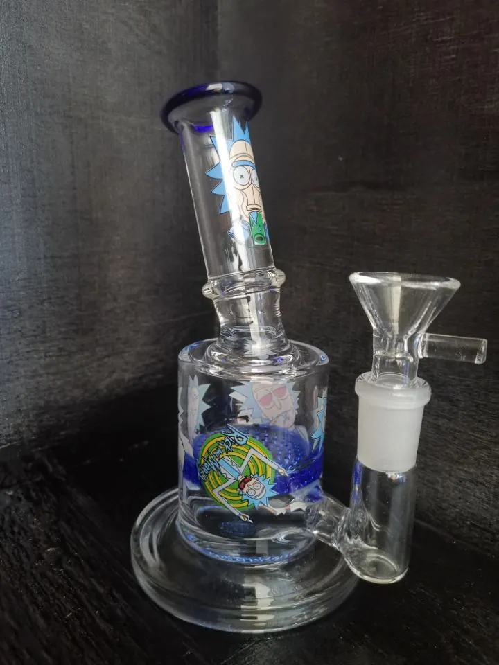 Bong Dab Rig Water Tipes Толстые стеклянные соты Perc Blue Bongs Огрозистые мини -трубы восковые нефтяные нефтяные нефтяные нефтяные выплаты Dhpingshop