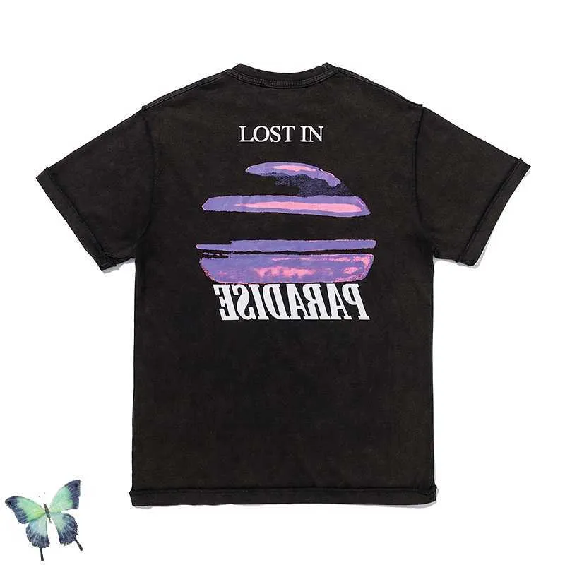 Nuovo ASKYURSELF Lost In Paradise T-shirt Uomo Donna T-shirt in cotone 100% di alta qualità ASKYURSELF Lightning Eagle Stampa T-shirt X0726