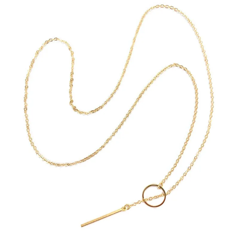 Design Sense Circle Series Collana Simple Collarbone Chain