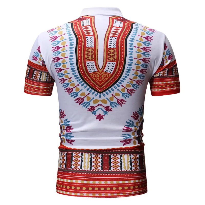 Белый тонкий с короткими рукавами футболка мужская африканская африканская печать футболки мужская повседневная уличная одежда футболка для футболки быстрая сухость Camiseta 210524